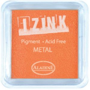 Tusz do stempli Aladine Izink, Pomarańczowy metaliczny